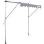 Balcony awning 3x1.2m folding arm awning height adjustable from 2.2 to 3.1m clam Image 6