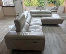 New Trend Concepts Italian Leather Corner Recliner