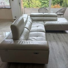 New Trend Concepts Italian Leather Corner Recliner