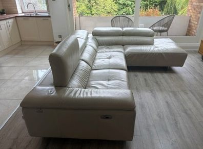 New Trend Concepts Italian Leather Corner Recliner