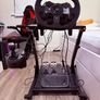 Logitech G920 Steering Wheel Pedals and Shifter with Vevor frame Image 3