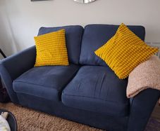 2 seater sofas Navy  ( 2)