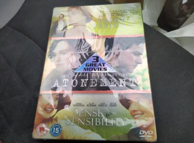 Dvd Steelbook Pride & Prejudice, Atonement, Sense & Sensibility