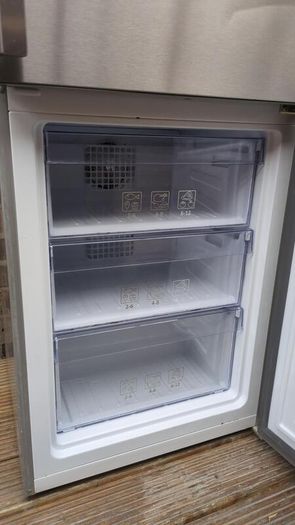 Beko Fridge Freezer with Water Dispenser - Graphite/Dark Inox - Excellent Condition