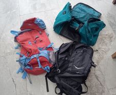 Rucksacks and Holdall