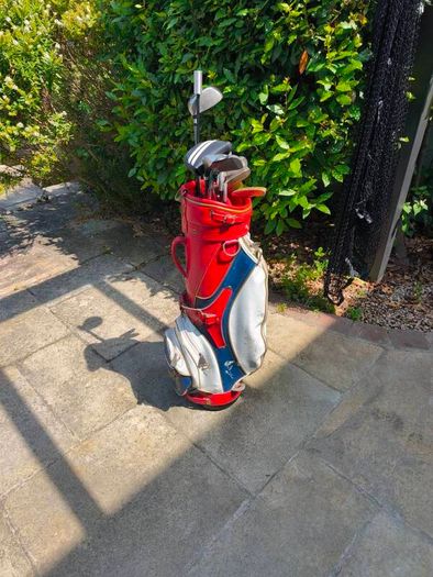 Vintage Hogan Leather Cart Golf Bag