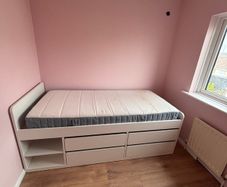 2 Single ikea bed with mattress for sale