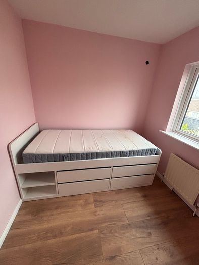 2 Single ikea bed with mattress for sale
