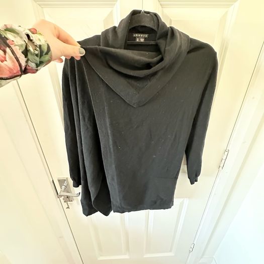 Theory Black Wool Cardigan