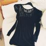River Island Black Lace Top - Size 6 Image 2