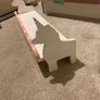Pink and white unicorn shelves x2. Image 4