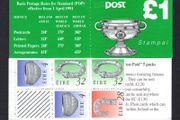 1991 Ireland Ardagh Chalice Definitive Stamp Booklet Mint Never Hinged (MNH). Hibernian HB37