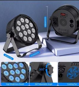 14 LED RGBW par light. Excellent illumination from these LED par lights.