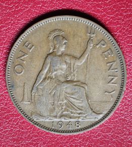 1948 Penny George Vl coin
