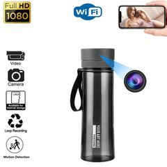 Spy Water Bottle Wifi Camera Portable Office Water Cup Wireless IP Camera Video Audio Real-time Live-Stream Remote Monitoring
