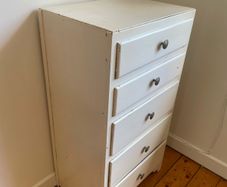Painted 5-Drawer Tall Chest of Drawers