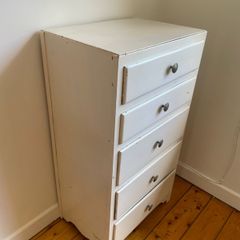 Painted 5-Drawer Tall Chest of Drawers