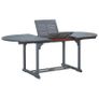 Garden Table Grey 200x100x74 cm Solid Acacia Wood Image 5