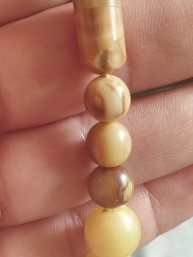 Vintage natural horn beads.