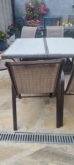 Garden table and chairs