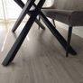 Smoked oak dining table, chairs, and barstools Image 3