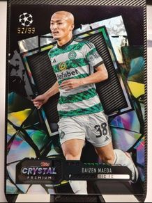 2023-24 Topps Crystal Premium UEFA  #30 Daizen Maeda - Celtic FC Purple 92/99