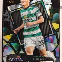 2023-24 Topps Crystal Premium UEFA  #30 Daizen Maeda - Celtic FC Purple 92/99