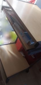 Study desk with wheels