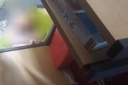 Study desk with wheels