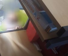 Study desk with wheels