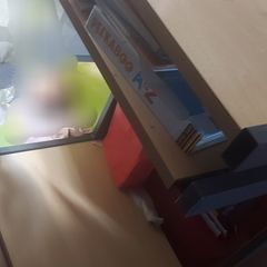 Study desk with wheels
