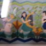 vintage felt art picture Image 3
