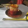 Crown Devon red lustre Cup and Saucer Image 2