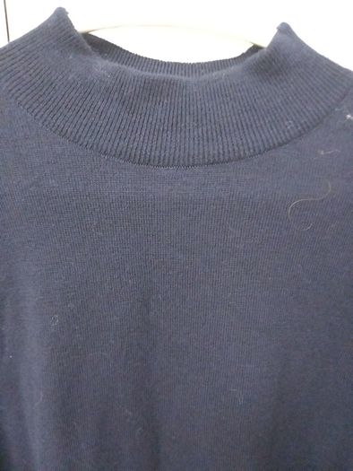 John Smedley Navy Merino Wool Polo Size L  New Without Tags