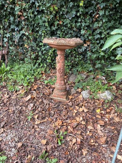 Terracotta Birdbath