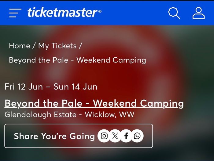 Beyond the Pale Camping Weekend Family Tickets 2 adult 2 child