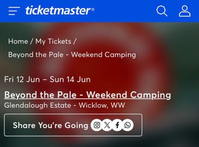 Beyond the Pale Camping Weekend Family Tickets 2 adult 2 child
