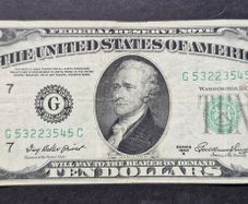 USA 1950-A TEN DOLLAR 10 Chicago IL US Federal Reserve Hamilton Note