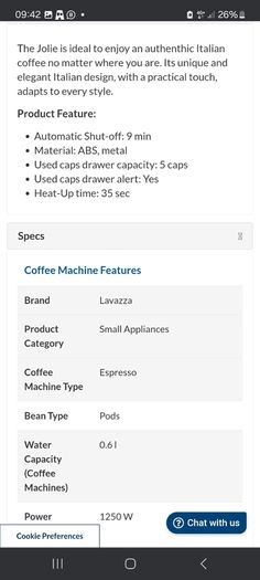 LavAzza Coffee Machine (A Modo Mio)