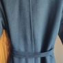 H&M Conscious Black Wool Blend Belted Coat Size 10 / 12 Oversized Image 7