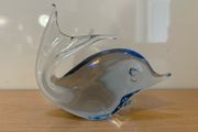 A Vintage pair of Murano Fish and Swallow studio glass c1970