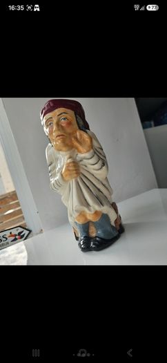 Vintage Roy Kirkham Pottery Scrooge Toby Jug Character Mug  Staffordshire Earthenware
