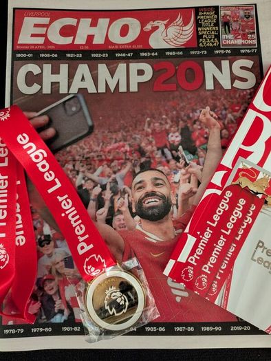 Liverpool FC Champions 24/25 memorabilia bundle