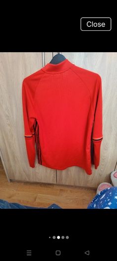 Adidas red zipped top 13/14