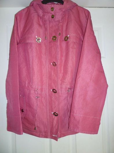 Per Una Jacket Trench Coat Soft Coral/hot Pink Size 12 Medium. Mint Condition