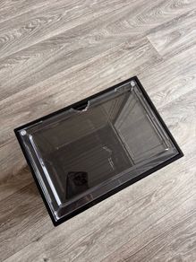 18 Sneaker display cases men's trainer storage boxes runners clear plastic