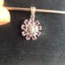 Amethyst silver marcasite pendant Image 5