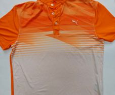 Puma golf polo shirt - orange and white