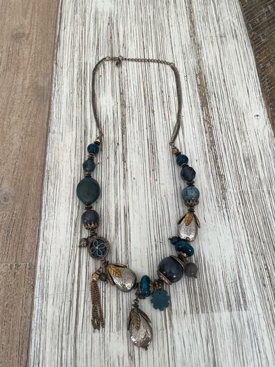 Boho style antique necklace