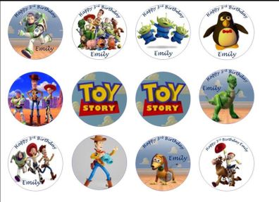 toy story personalised edible cupcake toppers (12)